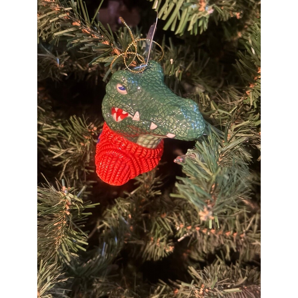Florida Gators Ceramic Albert Head Christmas Ornament